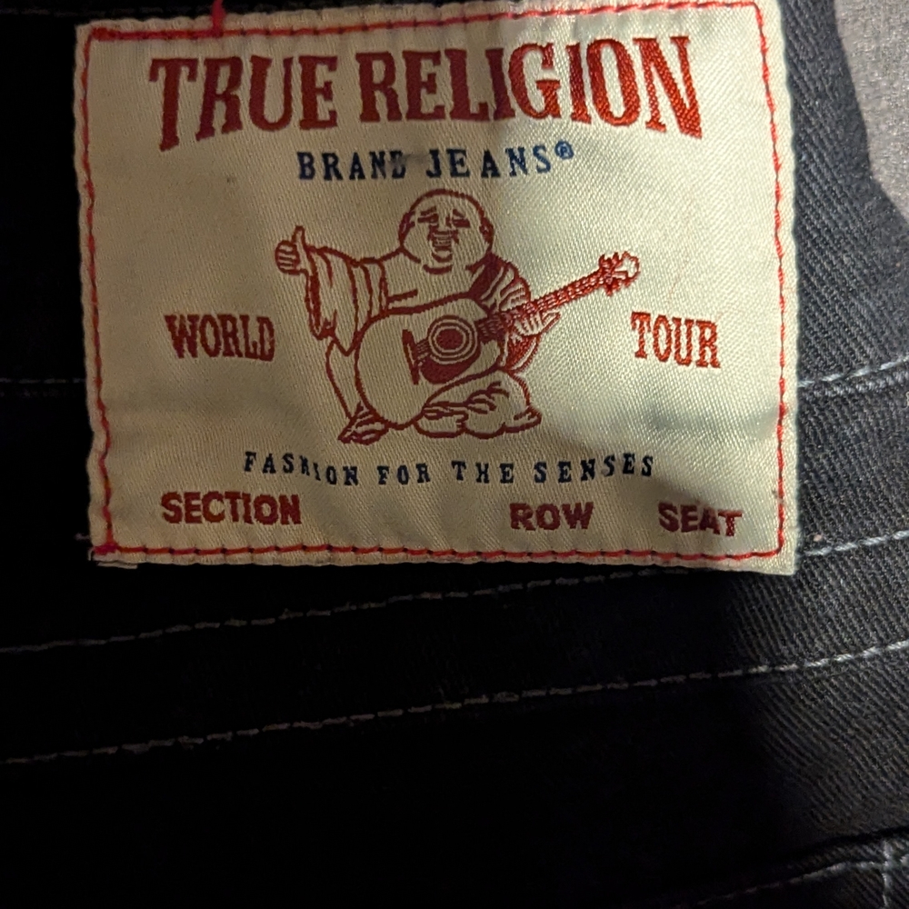 True Religion Men's Black Jeans